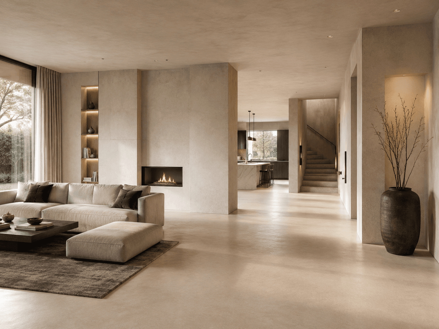 Luxe lichte villa met naadloze vloer